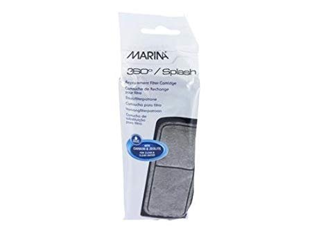 Marina, 360/Splash, 4er Pack x 3, Ersatz-Filter-Kartusche-Pads, Aktivkohle und Zeolith
