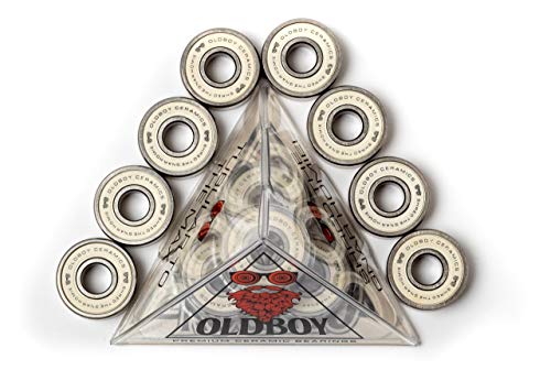 Oldboy Premium Ceramic - Keramik-Kugellager für Longboard & Skateboard - unzerstörbar - schnelleres & geschmeidigeres Fahren