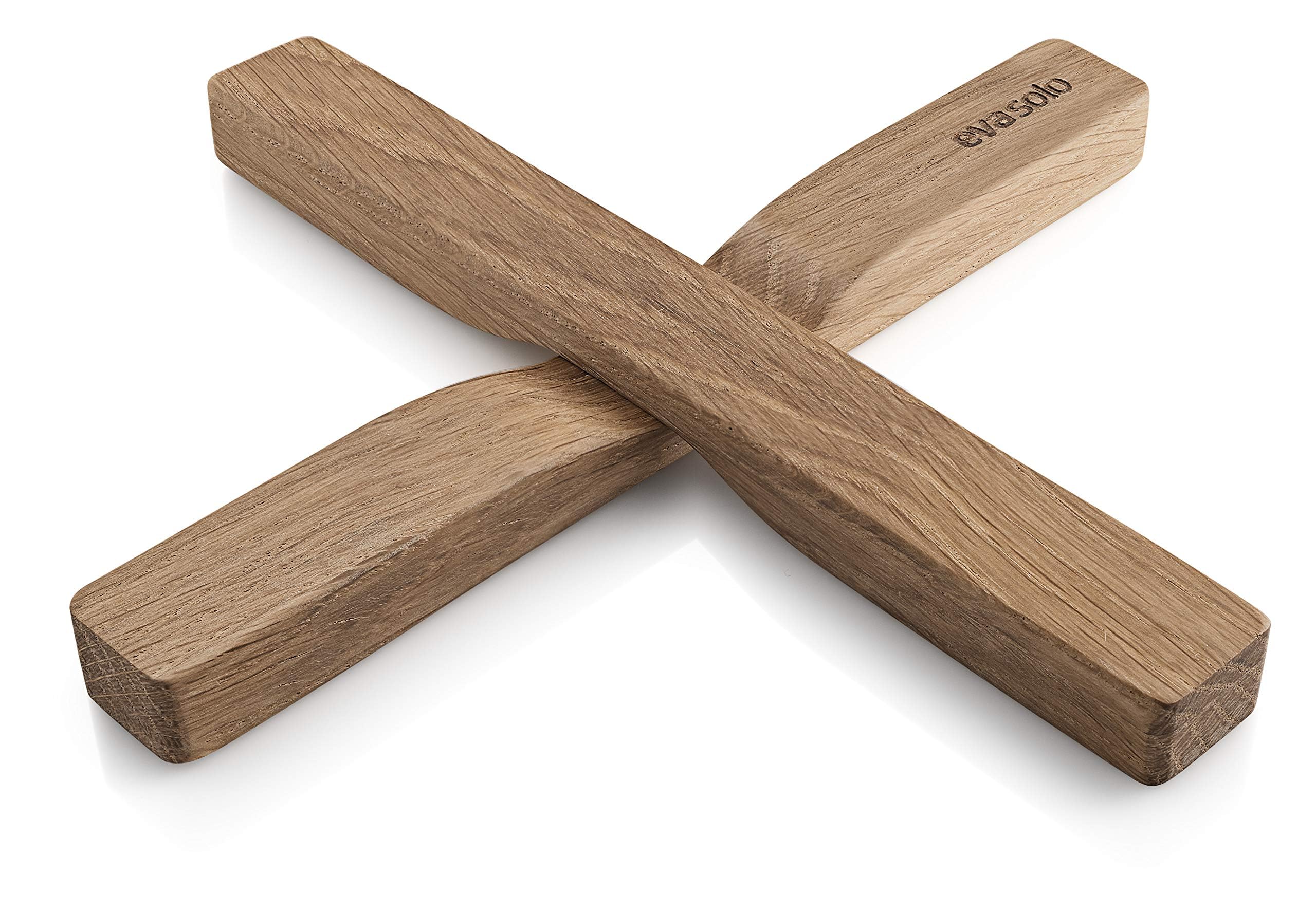 EVA SOLO | 2 Magnetischer Untersetzer | Kann über Kreuz gelegt und für zwei Auflaufformen geteilt werden | Topfuntersetzer in elegantem Design | Wood