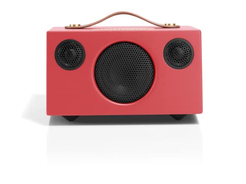 Audio Pro Addon T3+ Coral - Tragbarer Lautsprecher mit Bassreflexbox, Bluetooth & WiFi - Kabelloser Speaker mit USB Out & Digitalverstärker - bis zu 30h Akku