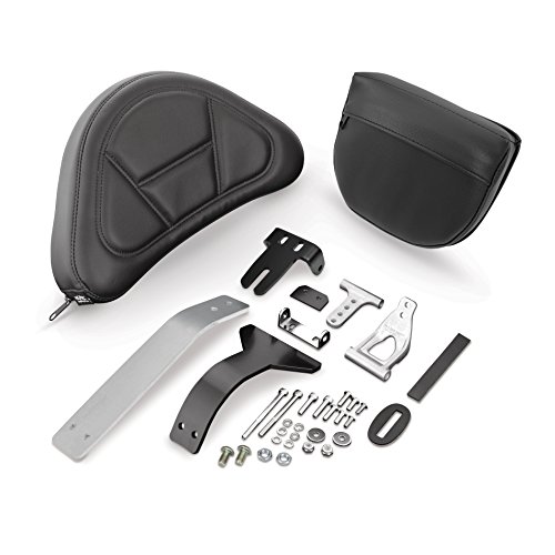 Show Chrom 52-797A Motorrad Smart Mount abnehmbare Rückenlehne für Honda Goldwing GL1800 2001-17, stufenlos verstellbar