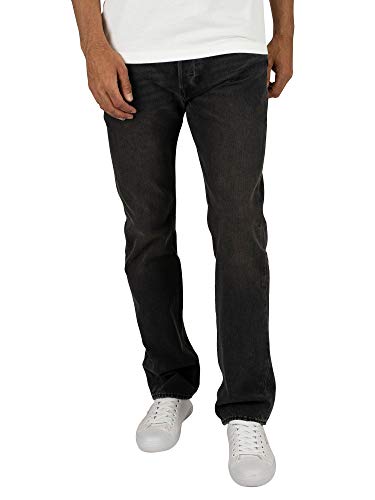 Levi's Herren 501 Levi's Original Fit Straight Jeans, Schwarz (Solice 2861), 40W/32L