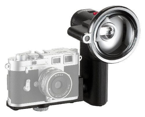 MINOX Classic Camera Auto Flash – Blitzgerät im nostalgischen Look für Digital Classic Camera Modelle - mit automatischem Lichtsensor – Inkl. Batterien
