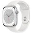 Apple Watch 8 (GPS) 45mm Weiß Aluminium / Sport Band