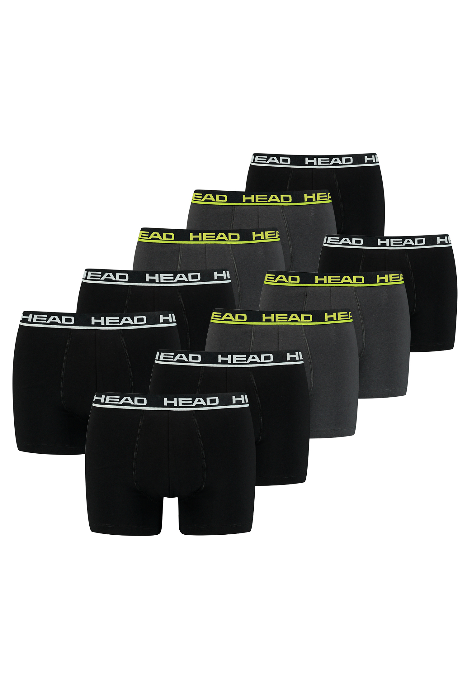 HEAD Herren Men&#039;s Basic Boxers Boxer Shorts 10 er Pack