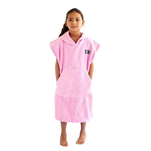 Cor Surf Kinder Poncho Badetuch Bademantel für Alter 3-10 (Rosa) fur Strand Schwimmen