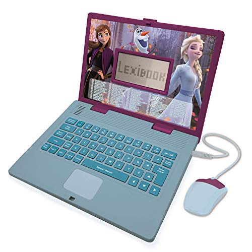 Lexibook JC598FZI1 Disney Frozen II Bilingual Educational Laptop with 124 Activites