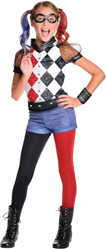 Rubie's 3620712 - DC Super Hero Girls Harley Quinn Deluxe Kinderkostüm, L (5 - 7 Jahre)