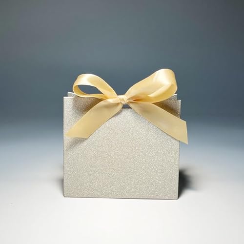 20/50/100 Stück goldene und silbrige Geschenkbox-Tasche für Party, Babyparty, Süßigkeiten, Schokolade, Hochzeitsgeschenk, kreative Mini-Papier-Paketbox