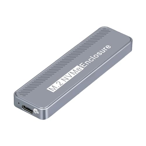 M.2 NVMe SSD-Gehäuse, unterstützt USB 3.2, 20 Gbit/s, schnelle Datenübertragung, Aluminiumlegierung, Schutzbox für externen Router 2230-2280 SSDs