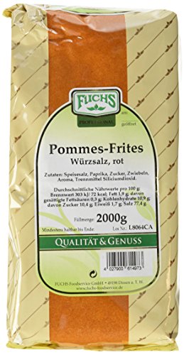 Fuchs Pommes-Frites-Salz rot, 7er Pack (7 x 2 kg)