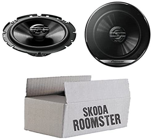 Lautsprecher Boxen Pioneer TS-G1720F - 16,5cm 2-Wege Koax Koaxiallautsprecher Auto Einbausatz - Einbauset für Skoda Roomster Front Heck - justSOUND