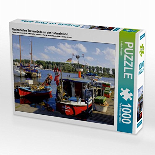 CALVENDO Puzzle Fischerhafen Travemünde an der Hafeneinfahrt 1000 Teile Lege-Größe 64 x 48 cm Foto-Puzzle Bild von Lothar Reupert