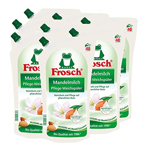 Frosch Mandelmilch Weichspüler, 8er Pack (8 x 1000 ml)