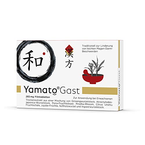 YamatoGast 63 St. - Japanische Pflanzenkraft gegen Magen-Darm-Beschwerden wie Appetitlosigkeit, Unwohlsein, Völlegefühl und Blähungen