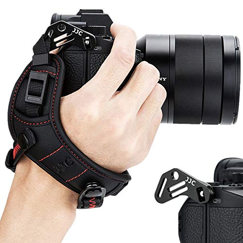 JJC Systemkamera Handschlaufe für Nikon Z7 Z6 Sony A7III A7II A7RIII A7RII A7SII A6500 A6400 A6300 A6000 Fujifilm Fuji X-T3 X-T2 X-T30 X-T20 X-E3 Olympus OM-D E-M10 Mark II III Panasonic Lumix S1R S1