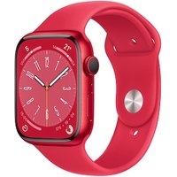 Apple Watch Series 8 GPS 45mm Aluminium Product(RED) Sportarmband Product(RED)