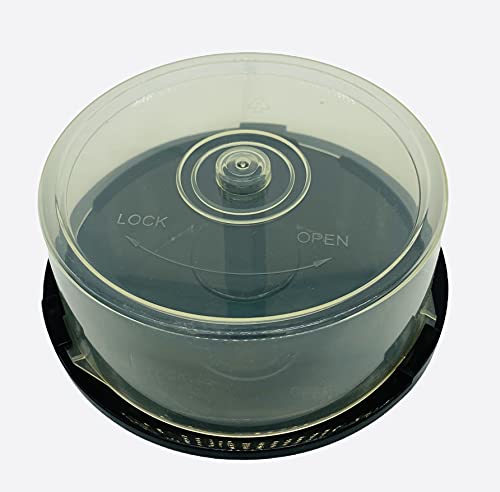 CD/DVD Cake Box, transparent Kunststoff Badewannen (für 25 Discs) 10 Stück Dragon Trading®