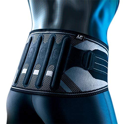 LP Support X-TREMUS 161XT aktive Rücken-Bandage 2.0 mit Zuggurten - Rückenschutz, Größe:S, Farbe:schwarz