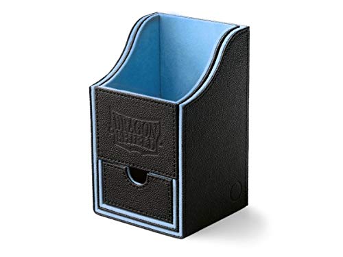 Arcane Tinmen ApS ART40203 Dragon Shield: Nest Box + mit Würfelschublade Black/Blue (Staple), Mehrfarbig