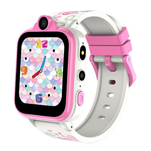 FeipuQu Smartwatch für Kinder Rosa