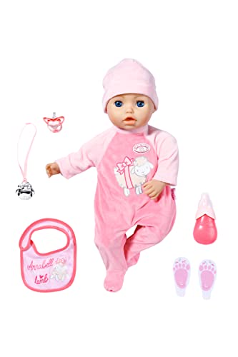 Baby Annabell Zapf Creation 710241 Annabell 43 cm-weiche Puppe mit 8 lebensechten Sound-und Bewegungsfunktionen und viel Zubehör