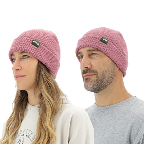 Jeep O102600-P490 J Ribbed Tricot HAT with Cuff J22W Unisex Dusty Rose Uni