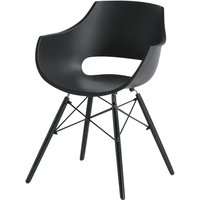 Schalenstuhl - schwarz - Stühle > Esszimmerstühle - Möbel Kraft