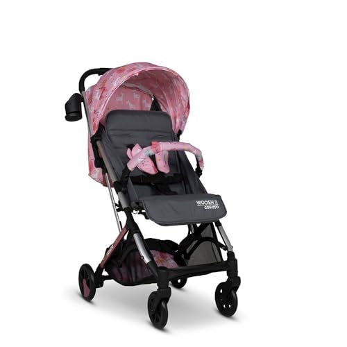 Cosatto Woosh 3 Kinderwagen – Leichter Kinderwagen Geburt bis 25 kg – Einhand einfach zusammenklappbar, kompakt, Teleskopgriff, extra großer Einkaufskorb, Getränkehalter, Stoßstange und Regenschutz