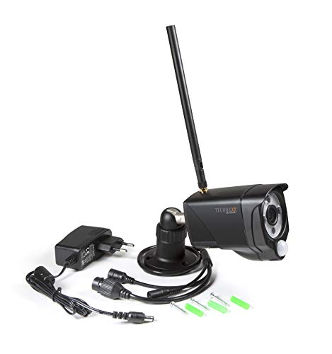 Technaxx WiFi IP Outdoor Camera TX-145 - Vieokamera. FullHD 1920x1080, PIR-Sensor 120, Horizontal 90° & Vertical 55°, WiFi 2.4GHz , 3 IR LED (850nm), IP 66, MicroSD, Einbruch, Sicherheit, Alarm, Push