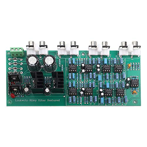 Elprico Amplifier Board, elektronische 3-Wege-6-Kanal-Frequenzteilungstafel mit Linkwitz-Riley-Filter (310 Hz/3,1 kHz)