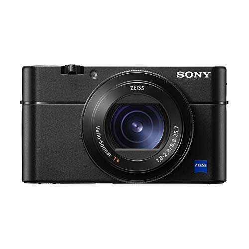 Sony RX100 V Premium Kompakt Digitalkamera (20,1 MP, 7,6 cm (3 Zoll) Display, 1 Zoll Sensor, 24-70 mm F1.8-2.8 Zeiss Objektiv, 4K, herausragende Autofokusleistung) (DSC-RX100M5A) schwarz