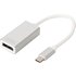 DIGITUS Adapterkabel, DisplayPort - USB-C, weiß, 20 cm