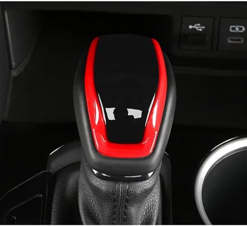 Car Trim Interior Strips Für Toyota Für RAV4 XA50 2019 2020 2021 2022 2023 Auto Schaltknauf Getriebe Kopf Abdeckung Trim Aufkleber innen Zubehör Auto Dekorative Streifen (Color : Red Black)