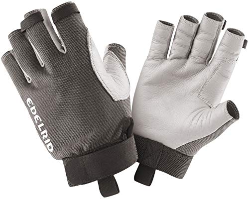 EDELRID Unisex – Erwachsene Work Glove Open II, Titan, XL