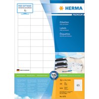 HERMA Universal-Etiketten PREMIUM, 52,5 x 29,7 mm, weiß