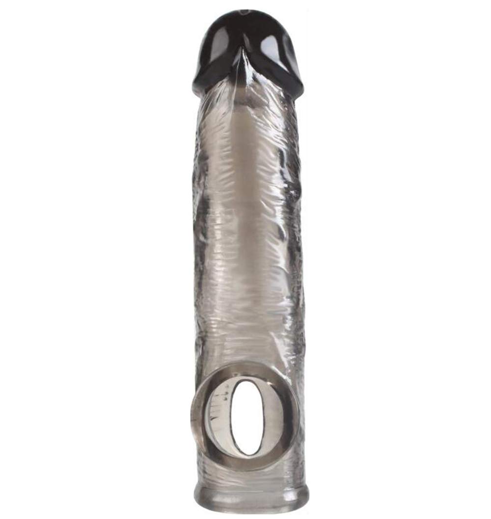 Hochtransparentes Und Realistisches Kondom FüR MäNner Aus FlüSsigem Silikon Doppeltes Mundmuskelkondom Das Den Penis Dehnen Und Die Ejakulation VerzöGern Kann Wiederverwendbar