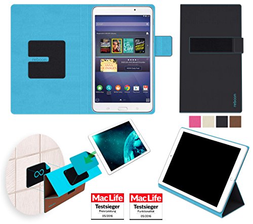reboon booncover Tablet Hülle | u.a. für Google Nexus 7, HP Slate 7 | schwarz Gr. S2 | Tablet Tasche, Standfunktion, Kfz Tablet Halterung & mehr