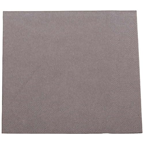 Duni - Servietten Zelltuch farbig 24 x 24 cm Ausführung 3-lagig, 1/4 Falz Farbe granite grey Nummer 168402, 250 Stück