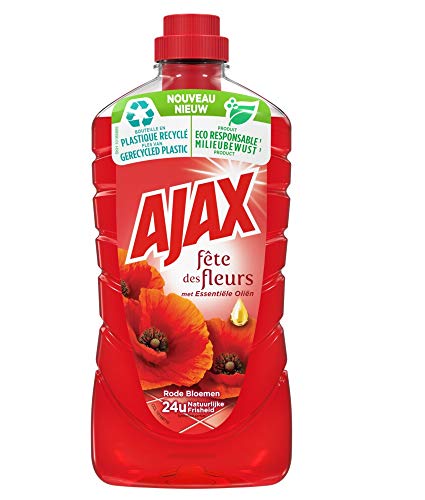 AJAX Allesreiniger"Rote Blumen"- 8er Pack (8 x 1 Liter)