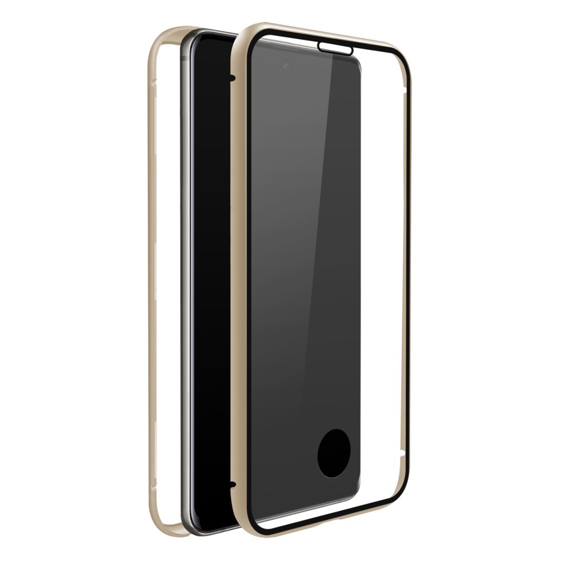 360 S20 Ultra Handyhülle für Samsung S20 Ultra (Gold, Transparent) (Versandkostenfrei)