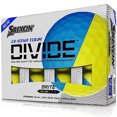 Srixon Unisex-Erwachsene 10306808 Golfbälle, Blau/Gelb, Einheitsgröße