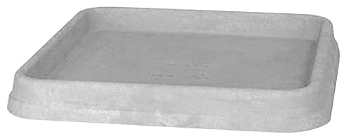 Kunststoff-Untersetzer “Roma” für Pflanztöpfe quadratisch (60 x 60 cm, Grau)