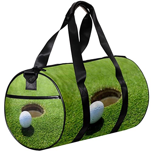 Sporttasche,kleine Reisetasche,Sporttasche für Yoga,Golfball-Graslandschaft,Outdoor Fitnesstasche,Tragetasche