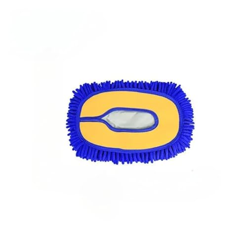 SSIMOO Autowaschbürste, Reinigungswerkzeug, Teleskop-Mopp mit langem Griff, Chenille-Besen, Detaillierungsbürste, verstellbar, super saugfähig, Autozubehör (Color : Spare Brush Head B)
