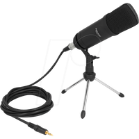 Delock Professionelles Podcasting Mikrofon mit XLR Anschluss und 3 Pin Klinke