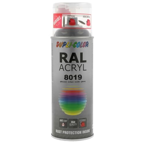 Dupli-Color 350566 RAL-Acryl-Spray 8019, 400 ml, Graubraun Glanz