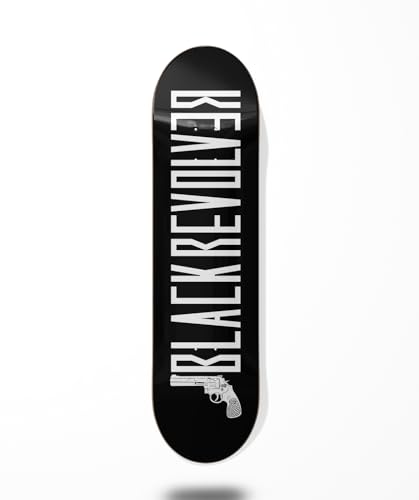 Skateboard Skateboard Deck Board Black Revolver Color Black White 7.5
