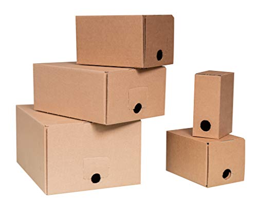 Bag-in-Box Karton - für 1,5L,3L,5L,10L und 20L (100, 5 Liter)