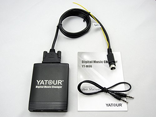 Yatour Auto-Musikwechsler, Digitaler Musikwechsler, USB, SD, AUX, MP3-Player, Adapter, Digitaler Auto-Audio-Eingang für Vol SC